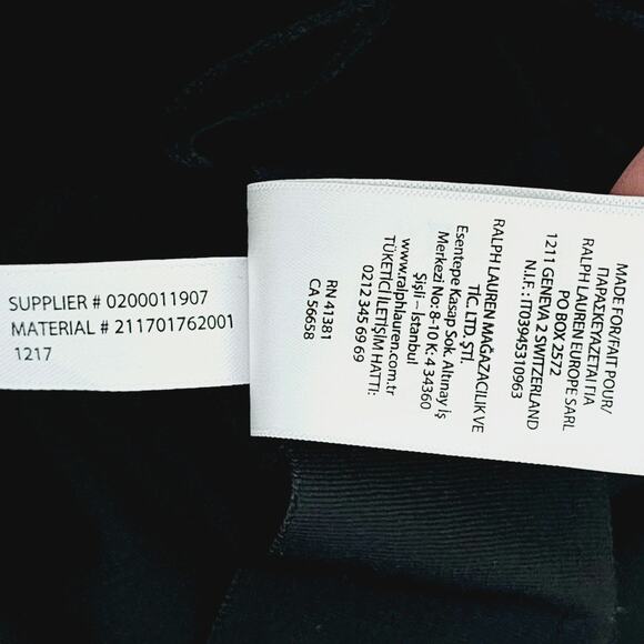 Polo Ralph Lauren Cargo Wrap Skirt Black Pocket Lightweight Size M Minimalist - Picture 9 of 9